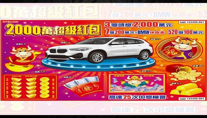 2000萬超級紅包